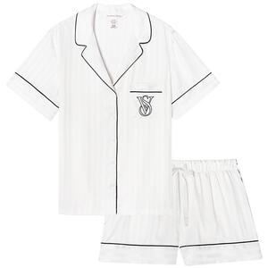 维多利亚的秘密 舒适家居宽松短袖睡衣女夏季家居服套装新款