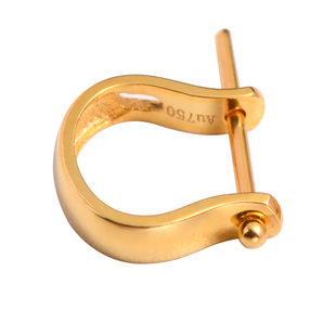 18k金扣头U形镶钻au750黄金白金玉佛彩金翡翠扣头配件吊坠扣空托