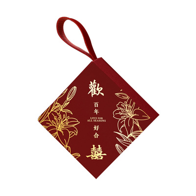 结婚喜糖盒子新款手提喜糖袋