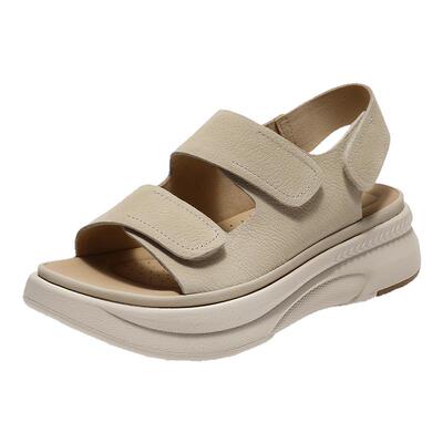 百丽女鞋子休闲凉鞋女夏季新款厚底勃肯鞋妈妈软底凉鞋子D9J2DBL5