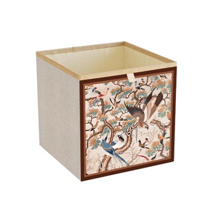 中古风收纳箱卡莱克格子柜非藤编收纳盒储物整理盒布艺收纳筐定制