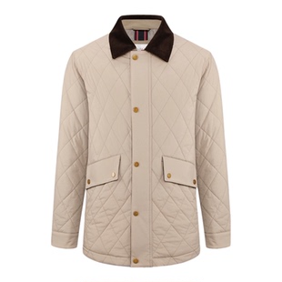 金利来GY外套夹克棉服男冬季新款菱格翻领棉衣加厚保暖休闲男冬装