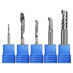 3.175单刃螺旋钨钢铣刀亚克力广告电脑数控雕刻机刀具PVC雕刻刀头