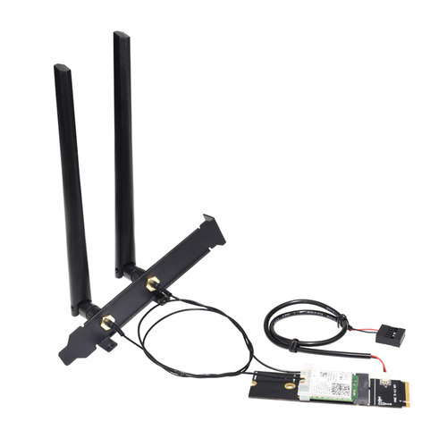 笔记本M.2无线网卡模块转M.2NVME SSD固态硬盘转接卡台式内置千兆三频WiFi7网卡蓝牙5.4接收器超AX210 AX200