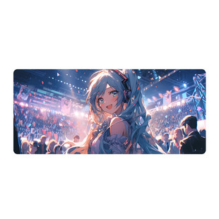 七叶草鼠标垫超大号桌面加厚游戏办公动漫男女学生二次元垫子定制
