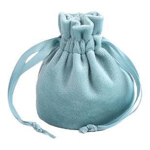 丝绒珠宝首饰袋绒布收纳袋抽绳束口袋迷你小布袋手镯饰品袋子绒袋