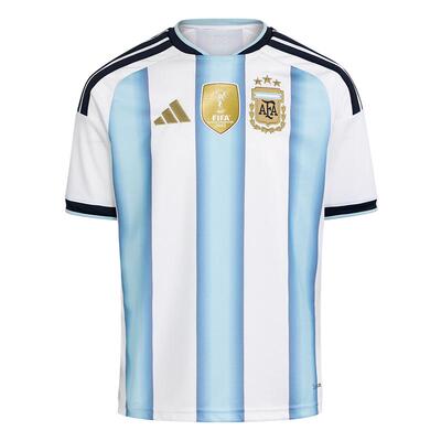 阿根廷国家队世界杯球衣 童装主场球迷版运动短袖adidas阿迪达斯