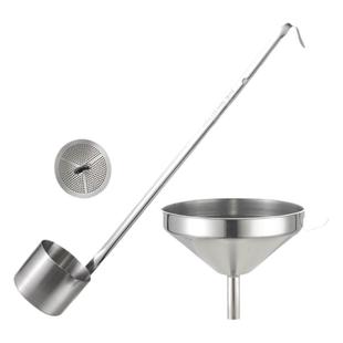 304不锈钢 酒提子打酒器家用小号漏斗带滤网量酒吊子油舀提酒勺子