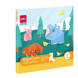 得力折纸彩纸手工diy儿童手工正方折纸彩色卡纸小学生幼儿园卡纸