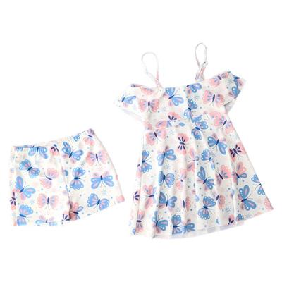 儿童泳衣女童裙式分体游泳衣泳装