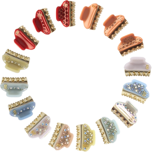 ALEXANDRE DE PARIS巴黎亚历山大3.2cm小号旺多姆金抓夹刘海夹