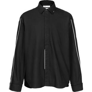 C2H4_Lounge_Shirt 扶椅休憩 拼条细节 长袖衬衫 #R008