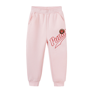 【新年款】PUMA彪马童装儿童春季针织加绒长裤卫裤运动裤休闲裤子