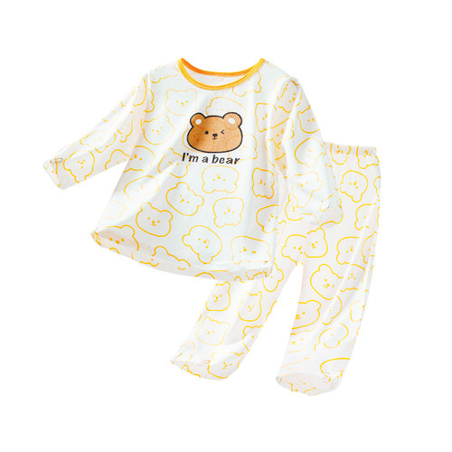 儿童睡衣男童长袖家居服夏季薄款女童套装宝宝纯棉衣服夏款空调服