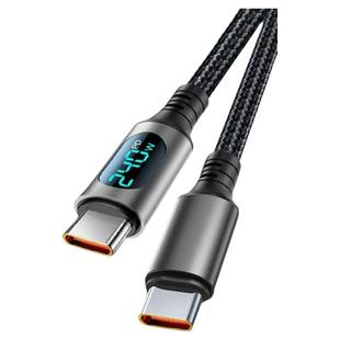 睿洛双typec数据线适用华为充电线快充小米苹果15数显120Wtpyec双头pd接口tpc手机超级车载充电器线两头typc