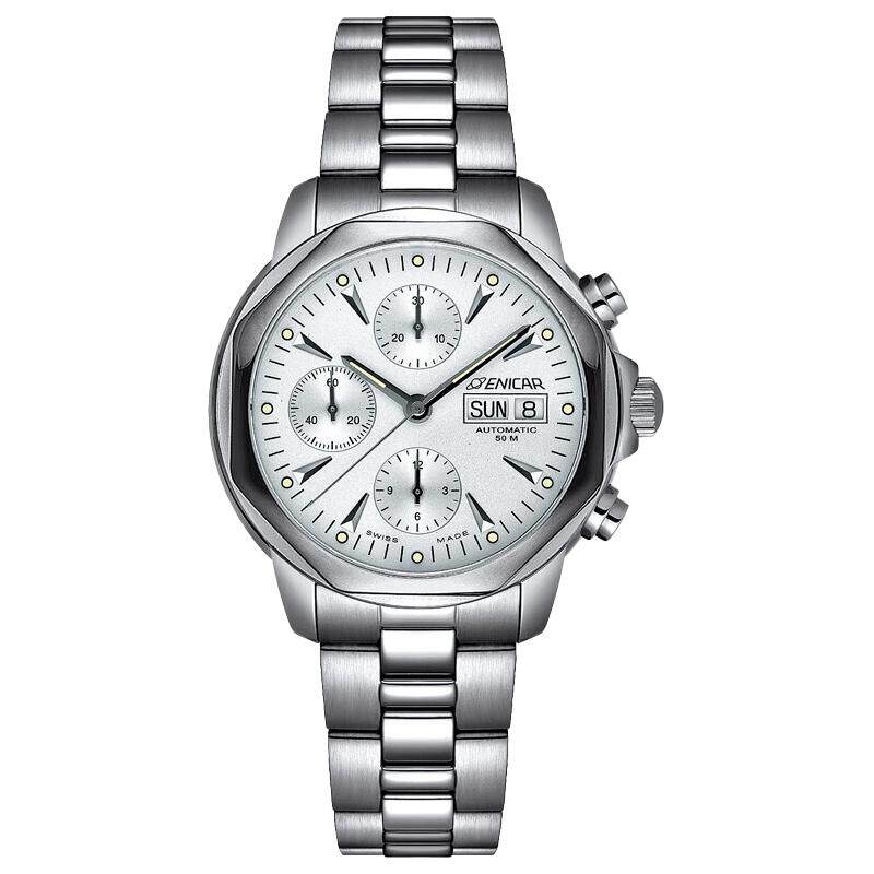 【自营】Enicar英纳格手表男 精英机械表钢带男表3168/50/317aCMA