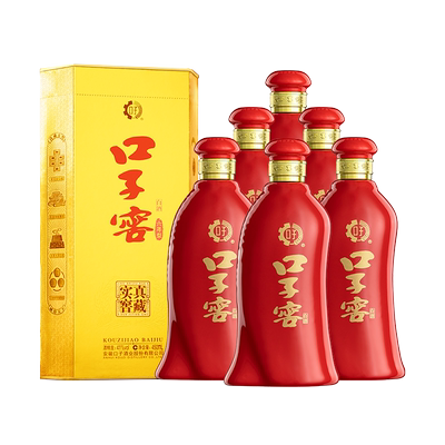 口子窖6年型41度450mL*6白酒整箱