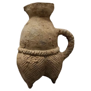 新石器陶器 二里头文化陶鬶 陶罐摆件 中式家居博古架酒店装饰品