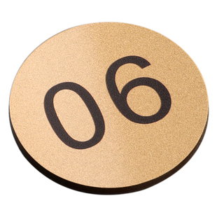 亚克力数字号码牌高档台球桌圆形数字贴座位号衣柜牌编号牌餐饮取餐桌号贴推拉门贴移任意标识牌标志牌定制