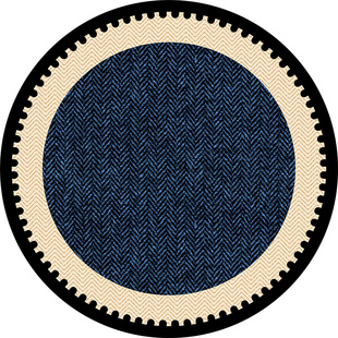 法式复古圆桌垫包豪斯圆形餐桌布防水防油免洗桌面保护垫茶几台布