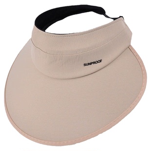 女款夏季防晒遮阳帽2025新款时尚洋气空顶可扎高马尾挂口罩太阳帽