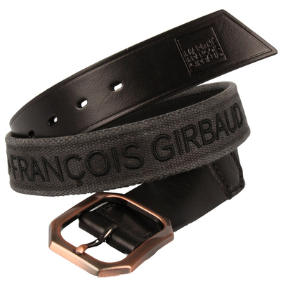 法国原单重工刺绣牛皮男工装腰带