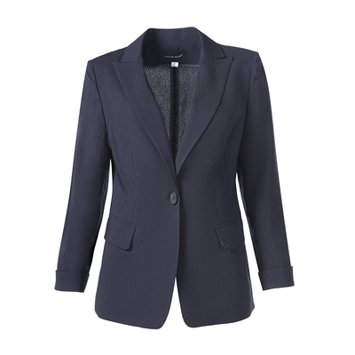 藏蓝色简约西装LS22140A靓诺