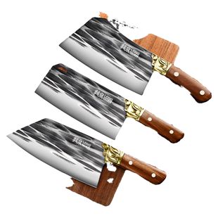 龙泉砍骨头专用刀家用菜刀剁骨头刀加厚重型斩骨刀砍肉刀牛骨大刀