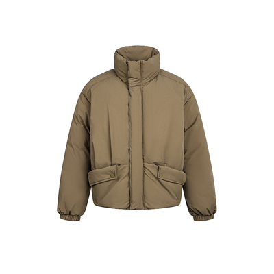 韩系立领短款新国标90羽绒服