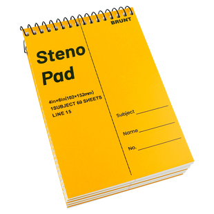 BRUNT英语单词速记本上翻螺旋线圈本A6随身便携迷你记事本进口纸自带撕裂线高颜值ins学生a5便签笔记本小本子