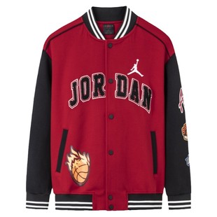 Jordan儿童装男童夹克棒球服秋季新款中大童帅气外套潮JD2332050