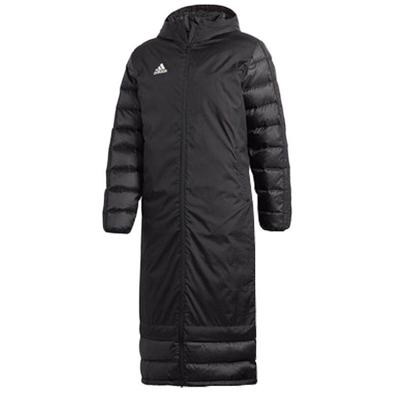 Adidas/阿迪达斯正品2019男子冬季保暖连帽长款运动羽绒服BQ6590