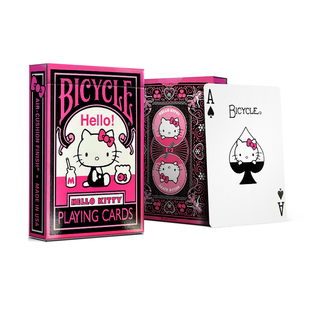 Bicycle三丽鸥旗舰店正版酷乐米HelloKitty凯迪猫扑克牌周边卡片