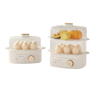 奥克斯煮蛋器蒸蛋器2025新款自动断电多功能家用小型小蒸锅早餐机