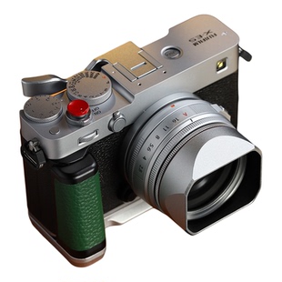 号歌富士XF23mm F2.8镜头方形遮光罩xe5复古相机金属配件配金属盖