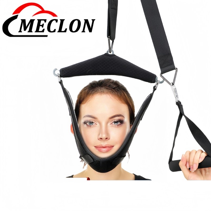 厂家现货颈椎牵引带家用颈部吊脖子拉伸固定器便捷门悬式护颈部