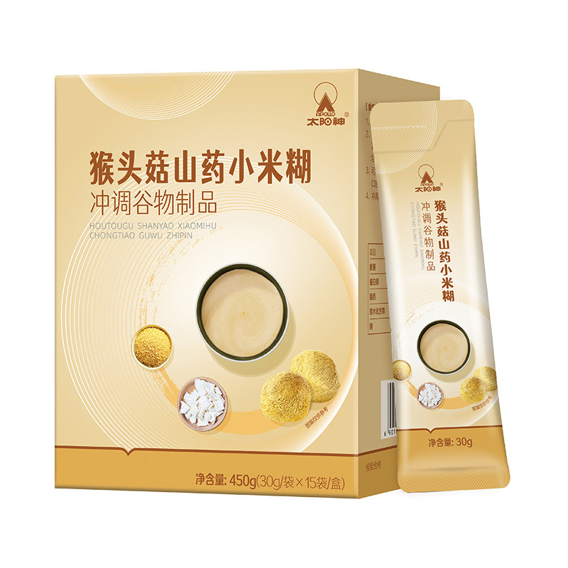太阳神猴头菇山药小米糊养胃粗粮猴头菇/普通菌菇提取