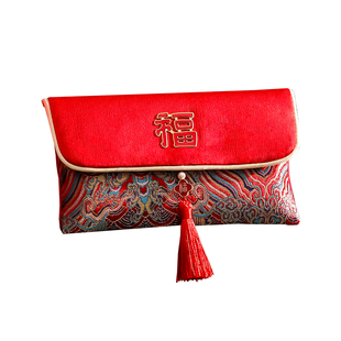 宝宝满月布艺红包袋2026新款新年过年万元利是封高档马年压岁钱包