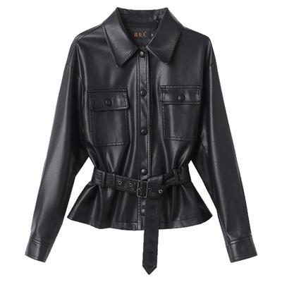 宋佳同款真皮皮衣女短款收腰外套