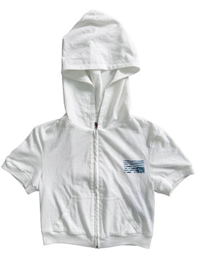 FOURFORTY G2 HOODIE 女团学穿搭 印花短袖T恤连帽开衫