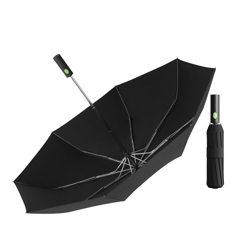 新款全自动智能电动伸缩雨伞三折折叠充电晴雨两用防紫外线遮阳伞