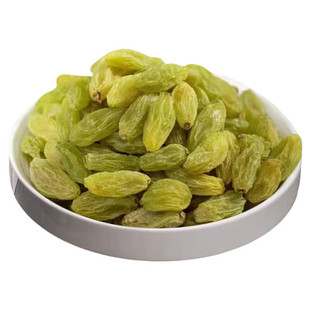 新疆吐鲁番绿宝石葡萄干无核白无籽特产果干优质树上黄小袋新货