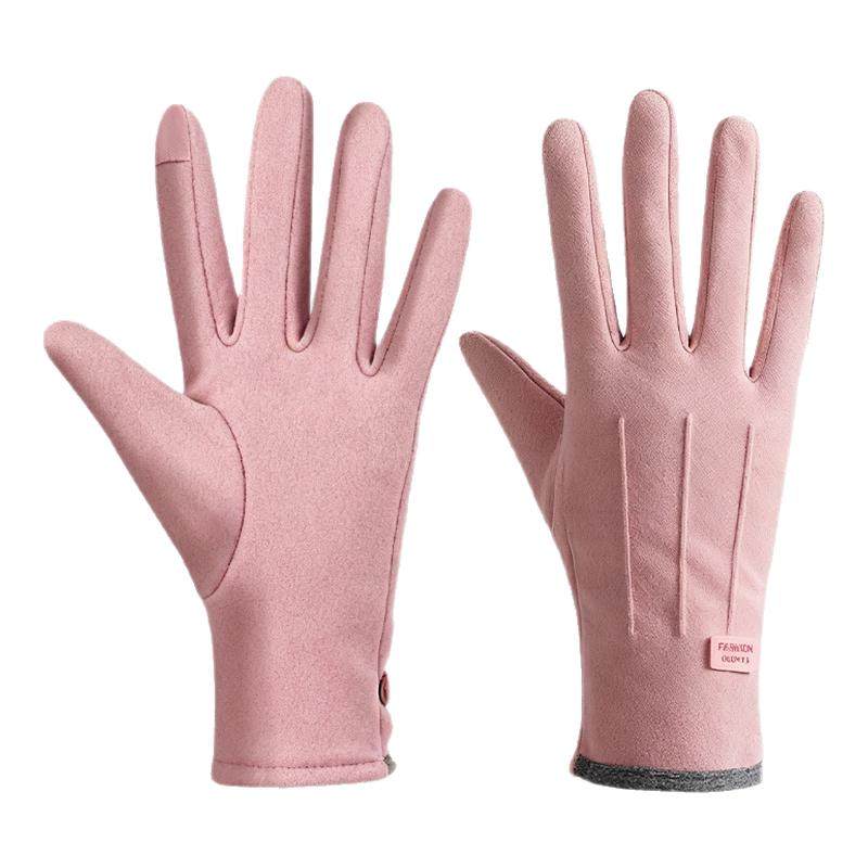 手套女秋冬季防风加绒保暖触屏防水防寒户外电动车骑行用防滑新款