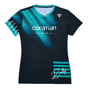 羽毛球服女2024新款高颜值定制女士专业运动套装速干短袖球衣男款