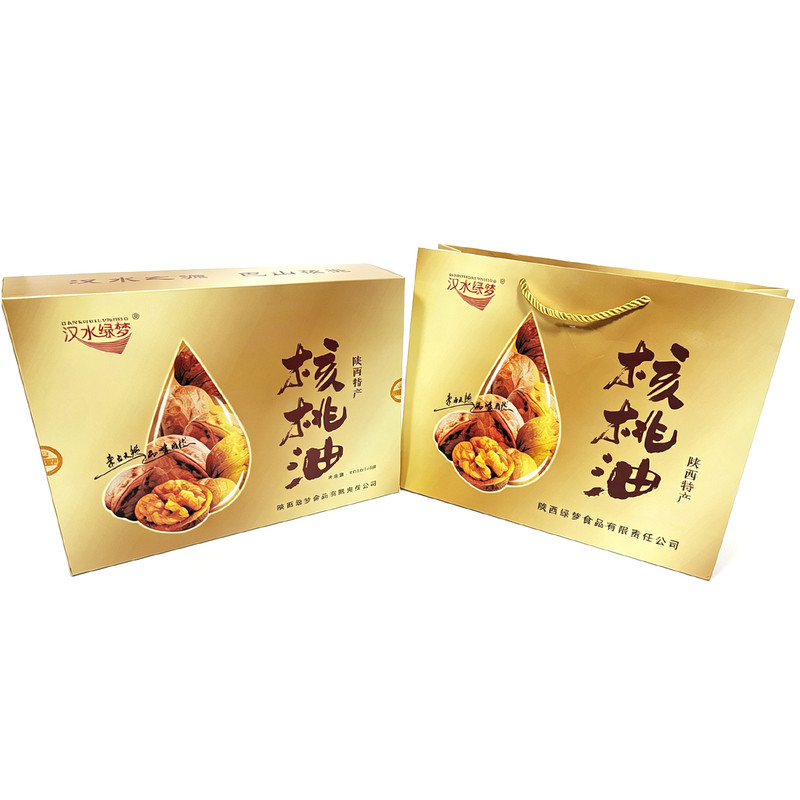 汉水绿梦核桃油礼盒食用油家用营养热炒凉拌汉中宁强特产礼品送礼
