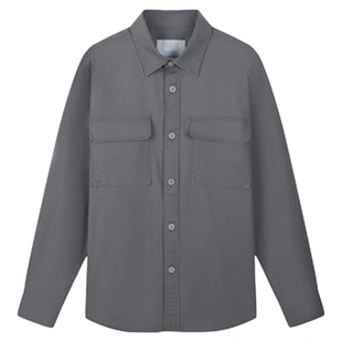 ZIOZIA九牧王旗下男装秋季商务通勤舒适微弹休闲长袖衬衫ZWCC3225