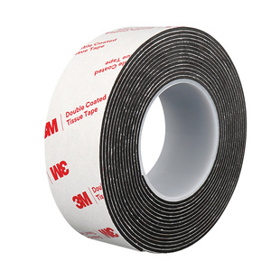 3m单面黑色EVA加厚高密度海绵胶带减震棉垫片止震防撞耐磨隔音棉吸音自粘缓冲贴硬泡棉板材料缝隙填补密封胶