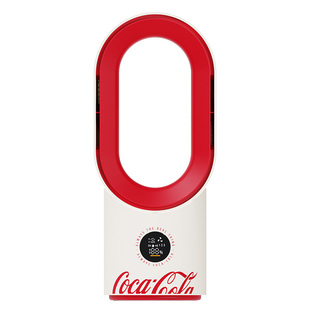 无叶摇头风扇办公室桌面小型大风力喷雾加湿制冷空调风扇usb充电台式小风扇宿舍可口可乐夏天清凉生日礼物女