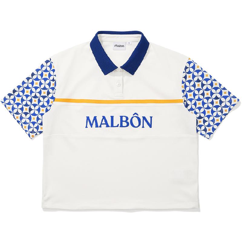 MALBON高尔夫女款短袖T恤时尚