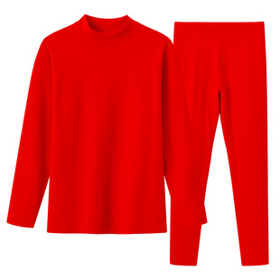 中老年人妈妈本命蛇年衣服保暖衣内衣套装纯棉全棉女秋衣秋裤2025